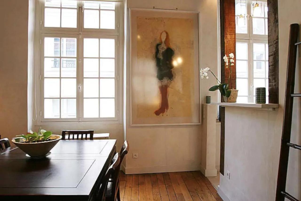 Ferienwohnung Charming Cosy Triplex In Trendy Marais Paris Exterior foto